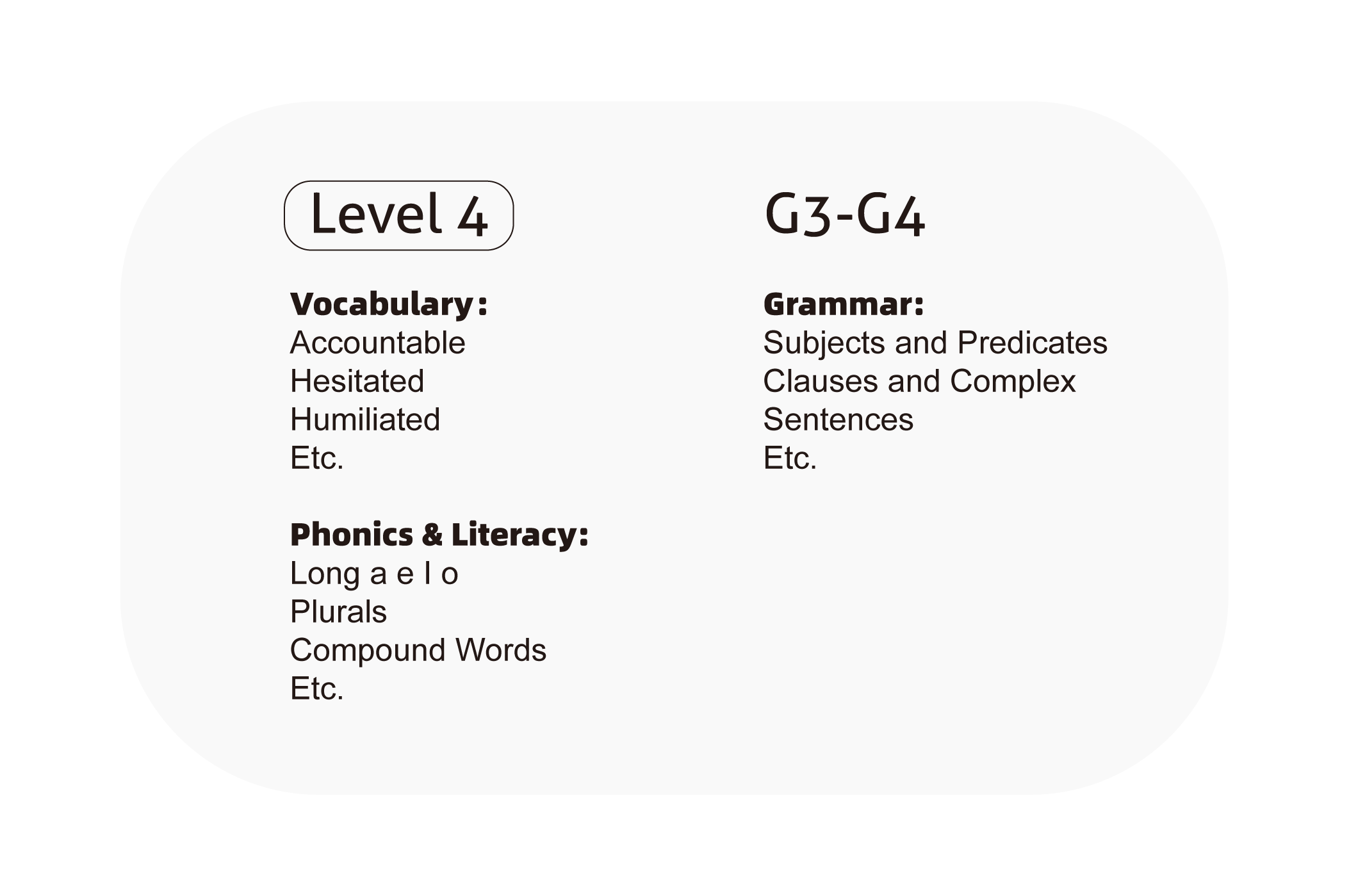 English Level 4 - Joyful Learning Center